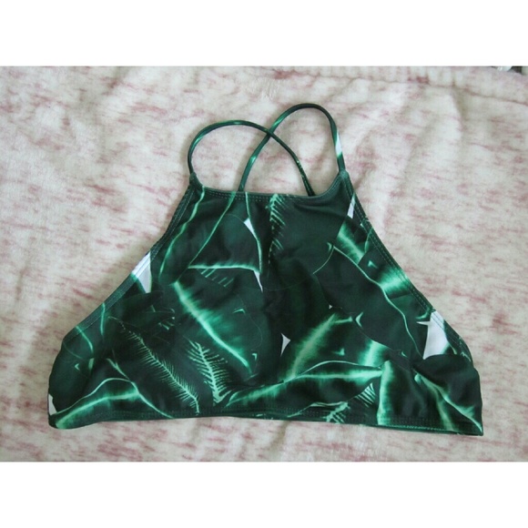 ROMWE Other - Leaf Print Bikini Set